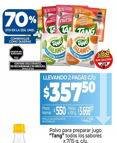 Tang - Polvo para preparar jugo