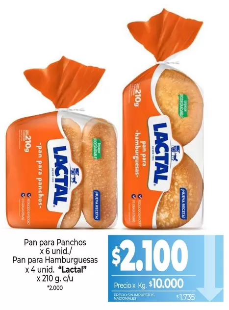 Lactal - Pan para Panchos y Hamburguesas