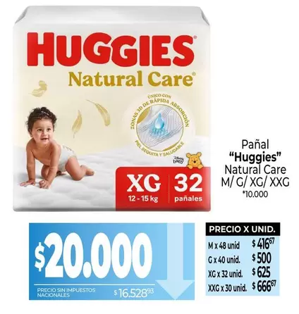 Huggies - Pañal Natural Care