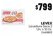 Levex - Levadura Seca 2 Un. x 10 Gr. C ext{ó}d:8803