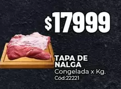 X$ - TAPA DE NALGA Congelada x Kg. Cód:22221