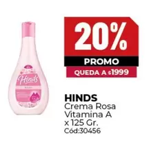 Hinds - Crema Rosa Vitamina A x 125 Gr. Cód:30456