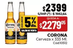 Corona - Cerveza x 333 Ml.