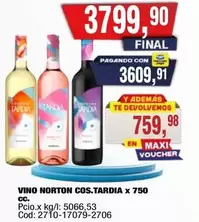 Norton - VINO COS.TARDIA x 750