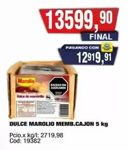 Marolio - DULCE MAROLIO MEMB.CAJON
