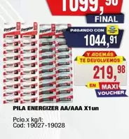 Energizer - PILA AA/AAA X1 un