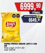X$ - Papas Fritas Snack