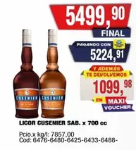 Cusenier - LICOR CUSENIER SAB. x 700 cc