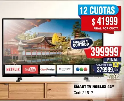 Noblex - SMART TV NOBLEX 43" Cod: 24517
