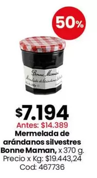 X$ - Mermelada de arándanos silvestres
