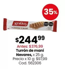 Nevares - Turrón de maní