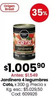 Coto - Jardinera 4 legumbres