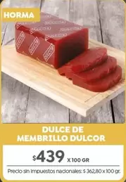 Dulcor - DULCE DE MEMBRILLO