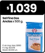 Dos Anclas - Sal Fina