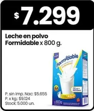 Formidable - Leche en polvo