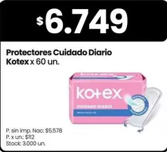 Kotex - Protectores Cuidado Diario