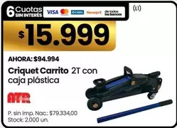 Criquet Carrito con caja plástica
