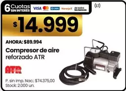 Compresor de aire reforzado