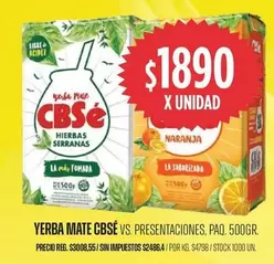 CBSE - YERBA MATE