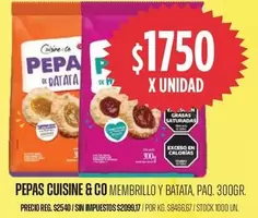 Cuisine - PEPAS CUISINE & CO MEMBRILLO Y BATATA