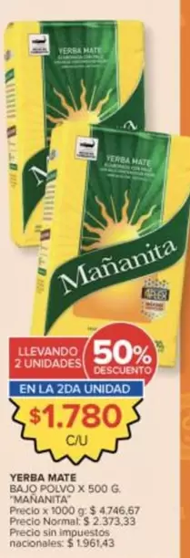 Mañanita - YERBA MATE