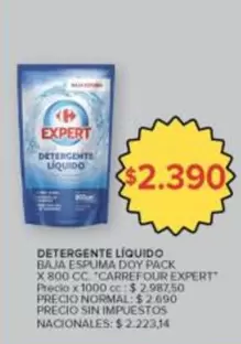 X$ - DETERGENTE LÍQUIDO