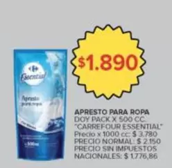 Carrefour - APRESTO PARA ROPA DOY PACK