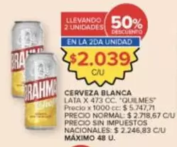 Quilmes - CERVEZA BLANCA LATA