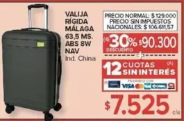 VALIJA RÍGIDA MÁLAGA