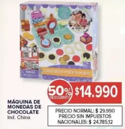 MÁQUINA DE MONEDAS DE CHOCOLATE