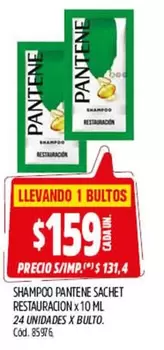 Pantene - SHAMPOO PANTENE SACHET RESTAURACION