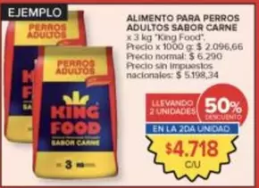 King Food - ALIMENTO PARA PERROS ADULTOS SABOR CARNE