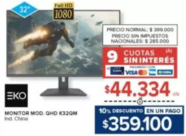 32 - MONITOR MOD. QHD K0M