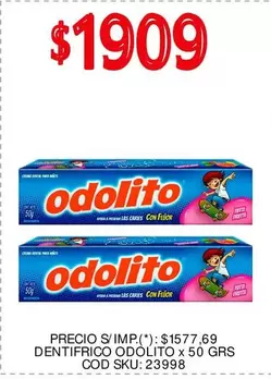 Odolito - DENTIFRICO ODOLITO x 50 GRS