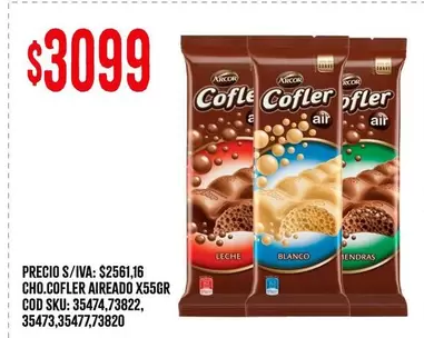 Arcor - COFLE AIREADO X55GR