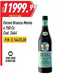 Fernet Branca - Menta Cod. 2664