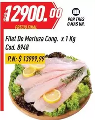 Mas - Filet De Merluza Cong. Cod. 8948