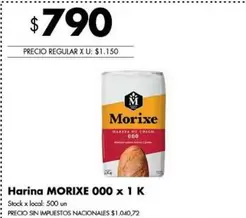 Morixe - Harina MORIXE 000 x 1 K