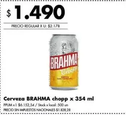 Brahma - Cerveza chopp
