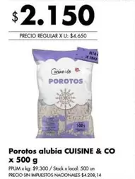 X$ - Porotos alubia