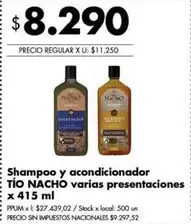 X$ - Shampoo y acondicionador