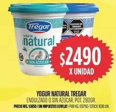Tregar - YOGUR NATURAL