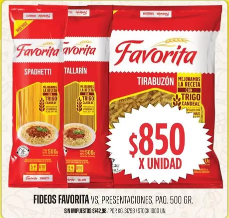 Favorita - Fideos