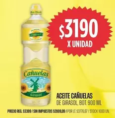 cañuelas - Aceite de Girasol