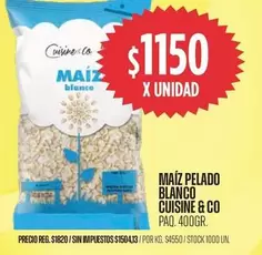 Cuisine - MAIZ PELADO