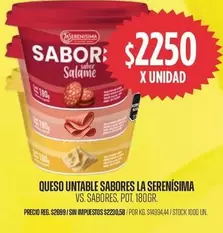 La Serenísima - Queso Untable Sabores