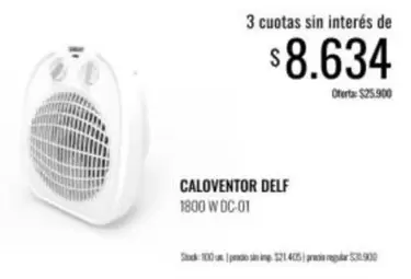 CALOVENTOR DELF 1800 W DC-01