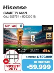 Hisense - SMART TV A64N Cód. 505754 + 505390 (5)