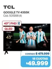 TCL - GOOGLE TV 43S5K Cód. 505998 (4)