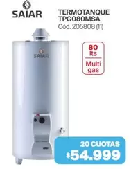 Saiar - TERMOTANQUE TPG080MSA Cód. 205808 (11)
